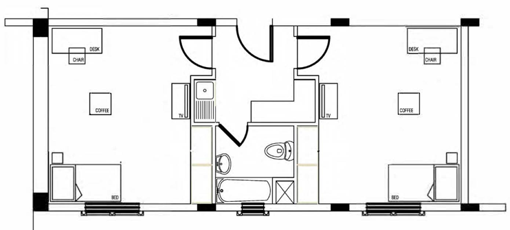 Semi-Private Room Floor Plan