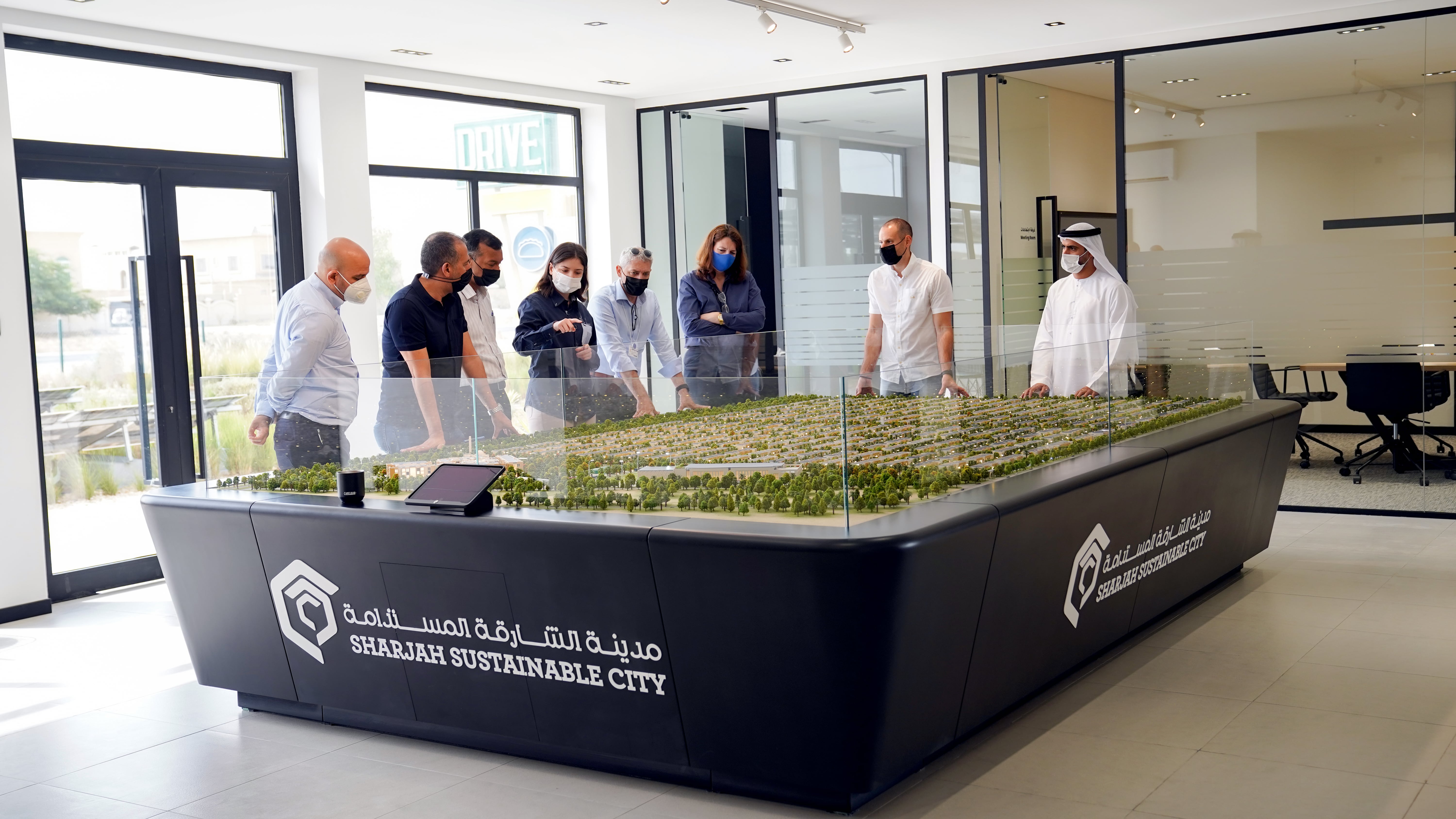 Sharjah Sustainable City Hosts Top Management Delegation From American Sharjah Sustainable City Hosts Top Management Delegation From American
